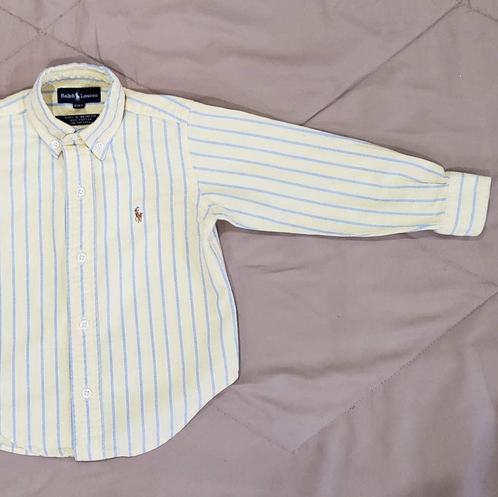 Polo ralph lauren button down shirt,size 2t